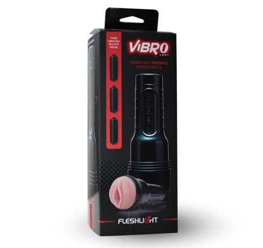 Masturbator wibrujący - Fleshlight Vibro Pink Lady Touch